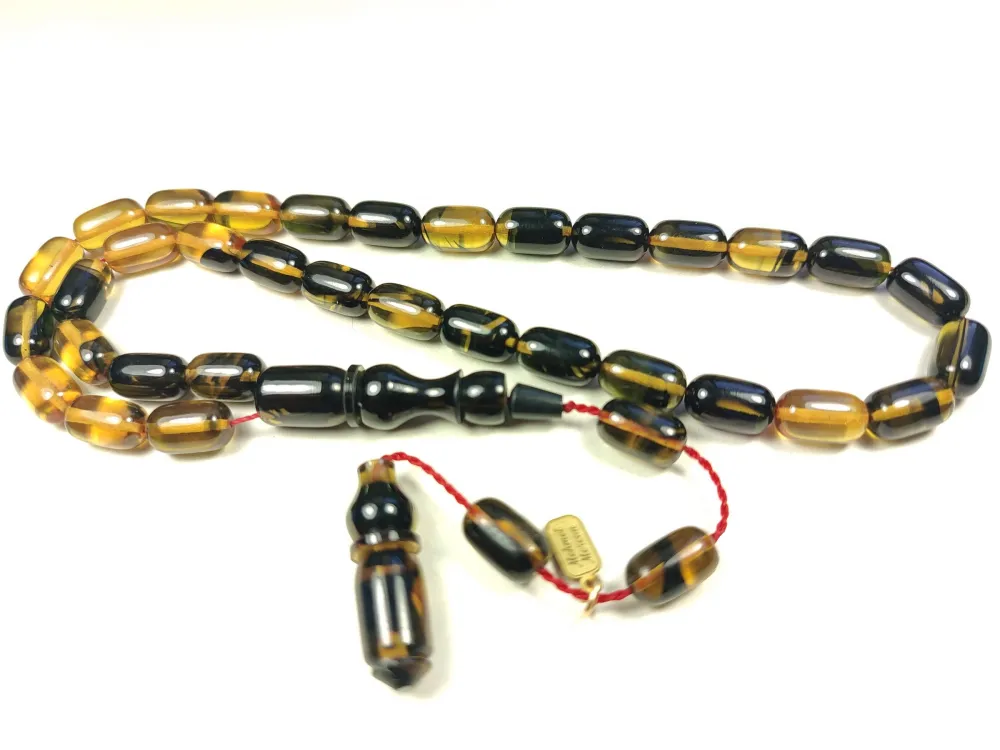 Mehmet Mercan Usta Eseri̇ İmzalı Aykırı Renk Sıkma Kehri̇bar küçük resim 3