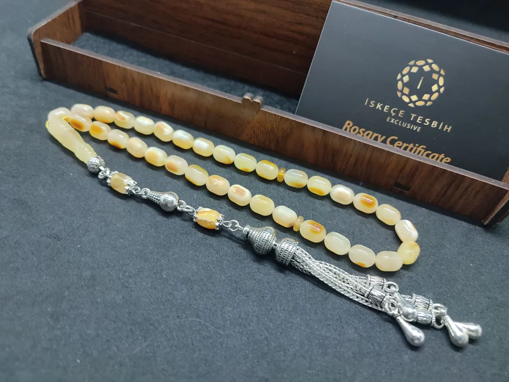 Ahşap Kutulu  6.25 Gr. Gümüş Püsküllü 13.75 Gr. Rus Kaya Damla küçük resim 3