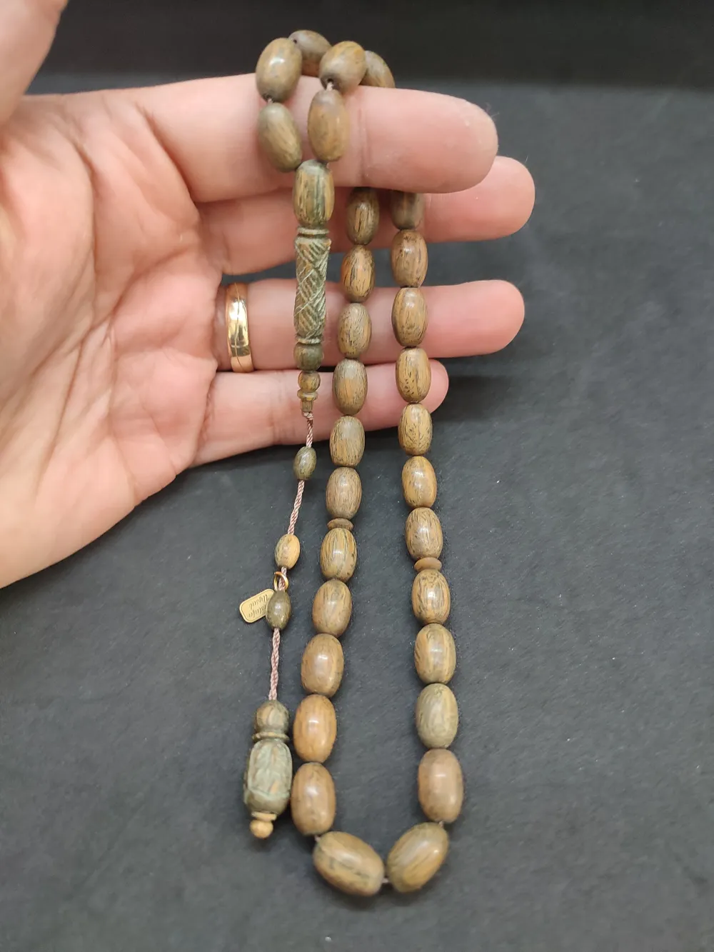 Mustafa Uysal Usta Eseri̇ İmame Kalem Oyma Şi̇fa Kaynağı Mi̇s Kokulu Pelesenk küçük resim 4