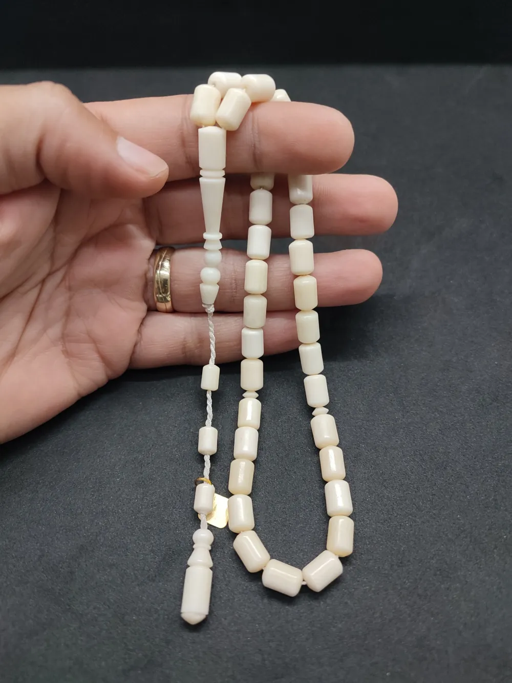 İskeçeli̇ Cemi̇l Usta Eseri̇ Sülün İmame El Boy  Naturel Bali̇na Kemi̇ği̇ küçük resim 5