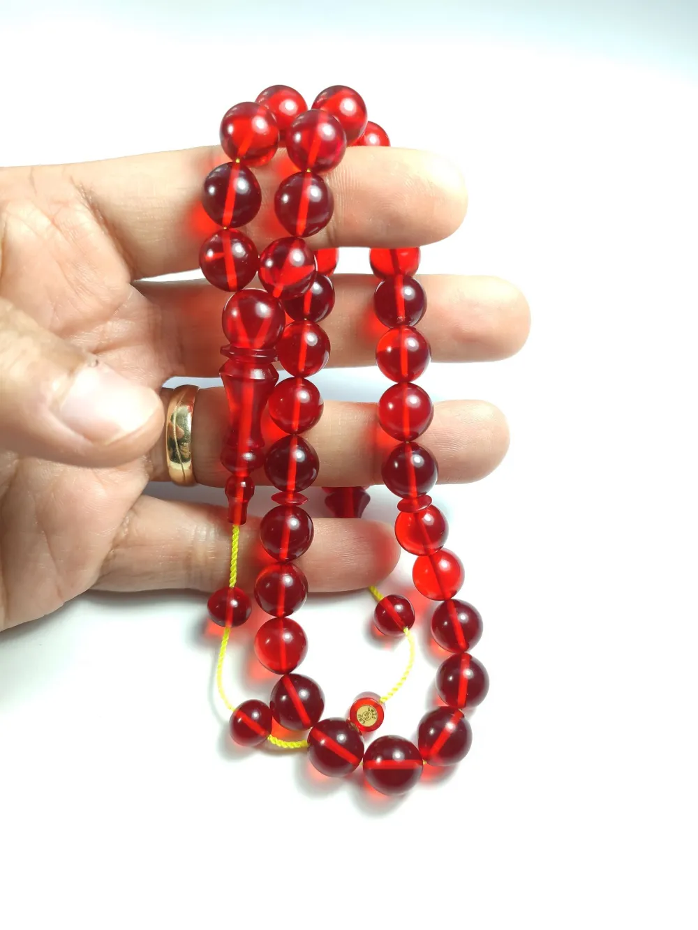 Ebu Şems Usta İşi̇ İmzalı Mühürlü 0.6 Deli̇m Alman Zar  Kehri̇bar küçük resim 4