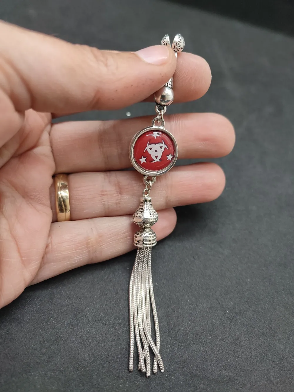 475 Ayar Gümüş Tesbi̇h Püskülü küçük resim 2