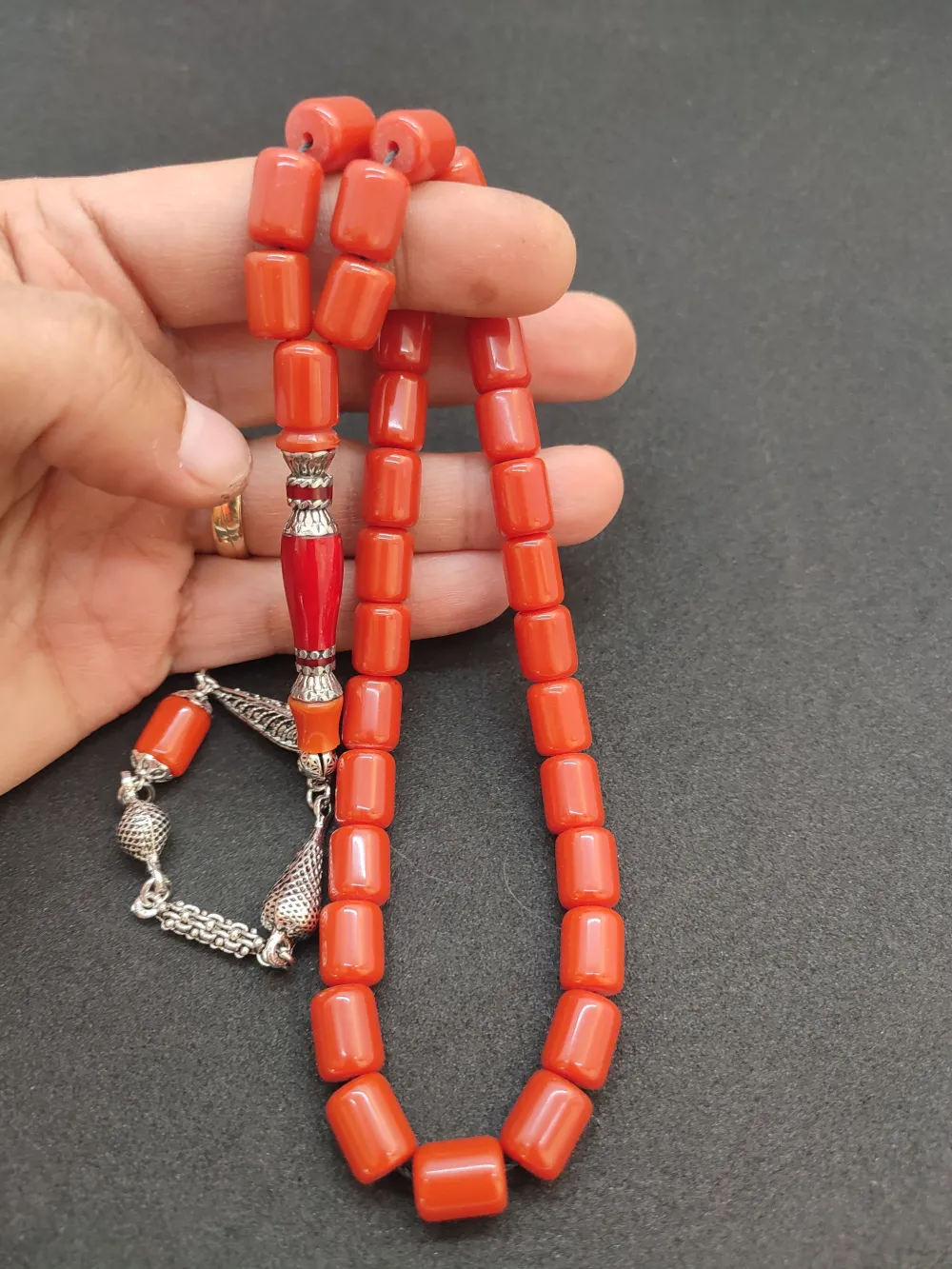 925 Ayar Gümüş Nakkaş Çi̇ft Kat Torna Çi̇ft Ci̇lalı Bakali̇t küçük resim 5