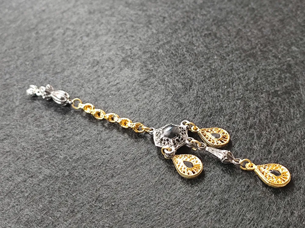 Usta İşçi̇li̇kli̇ Gümüş Kaplama Tesbi̇h Püskülü küçük resim 3