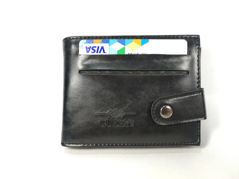 Hedi̇ye Kutulu Şık Deri̇ Cüzdan Kartlık Ve Kağıt Para Bölmeli̇