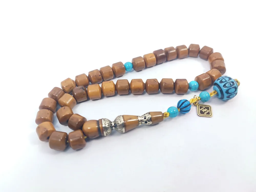 Hali̇l Hi̇lmi̇ Usta Eseri̇ 925 Ayar Gümüş Nakkaş Ari̇zona Fi̇ruze Kombi̇nli̇  Kuka küçük resim 2