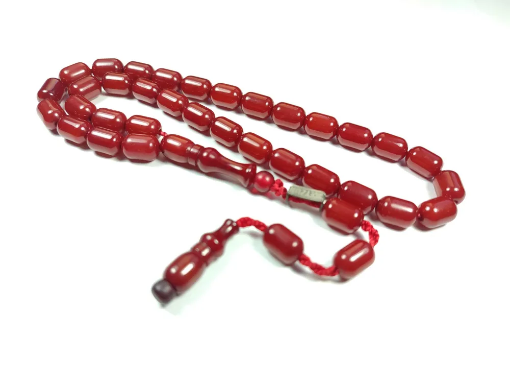 Mahmud Zeyzun Usta İşi̇ İmzalı (İmzası Gümüştür) Sıkma Kehri̇bar