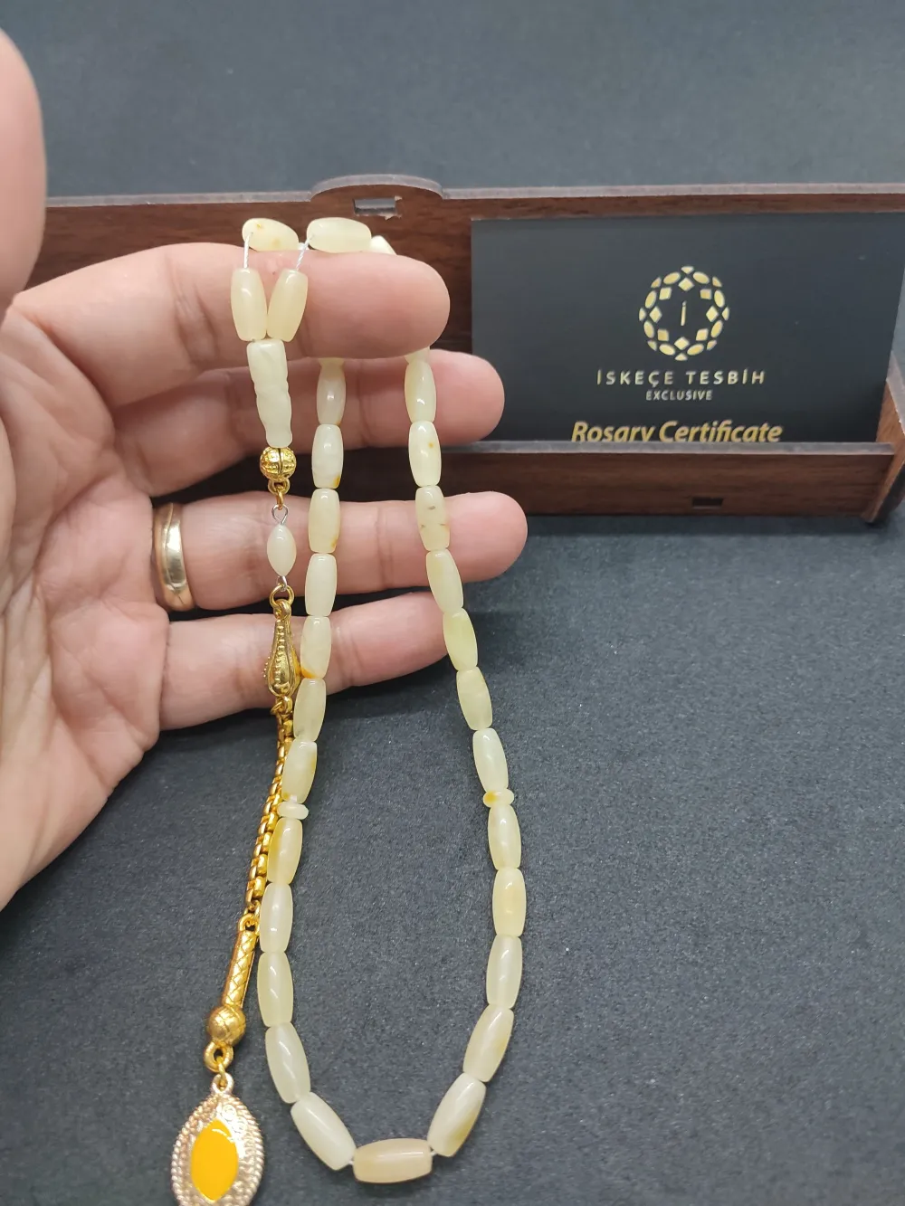 Kaçkar Usta Eseri̇ 10.18 Gr Alman Gümüş Püsküllü Kali̇ngrad Kaya Damla küçük resim 4