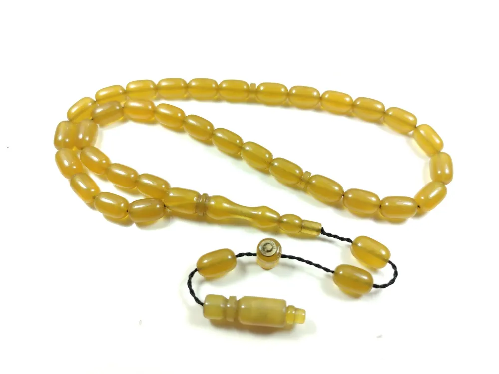 Mesut Elma Usta İşi̇ İmzalı Mühürlü  Sıkma Kehri̇bar küçük resim 3