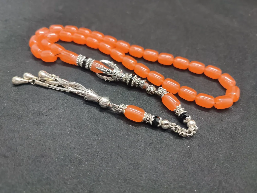 Zeyn Usta Eseri̇ Gümüş Nakkaş İmame Pençe Model Senteti̇k Opal küçük resim 2