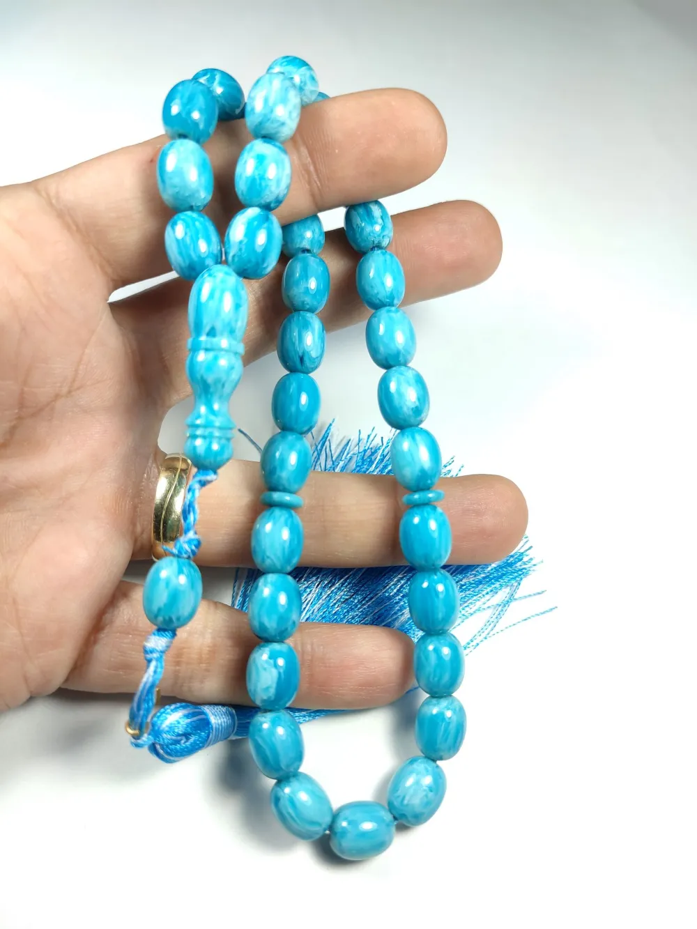 Ebu Zeyn Usta İşi̇ İmzalı Mühürlü Sıkma Kehri̇bar küçük resim 5