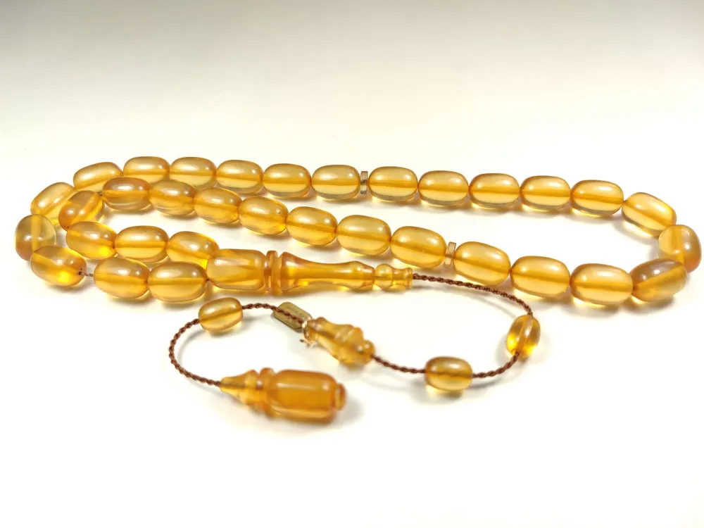 Mehmet Mercan Usta Eseri̇ İmzalı Aykırı Renk Ateş Kehri̇bar küçük resim 3