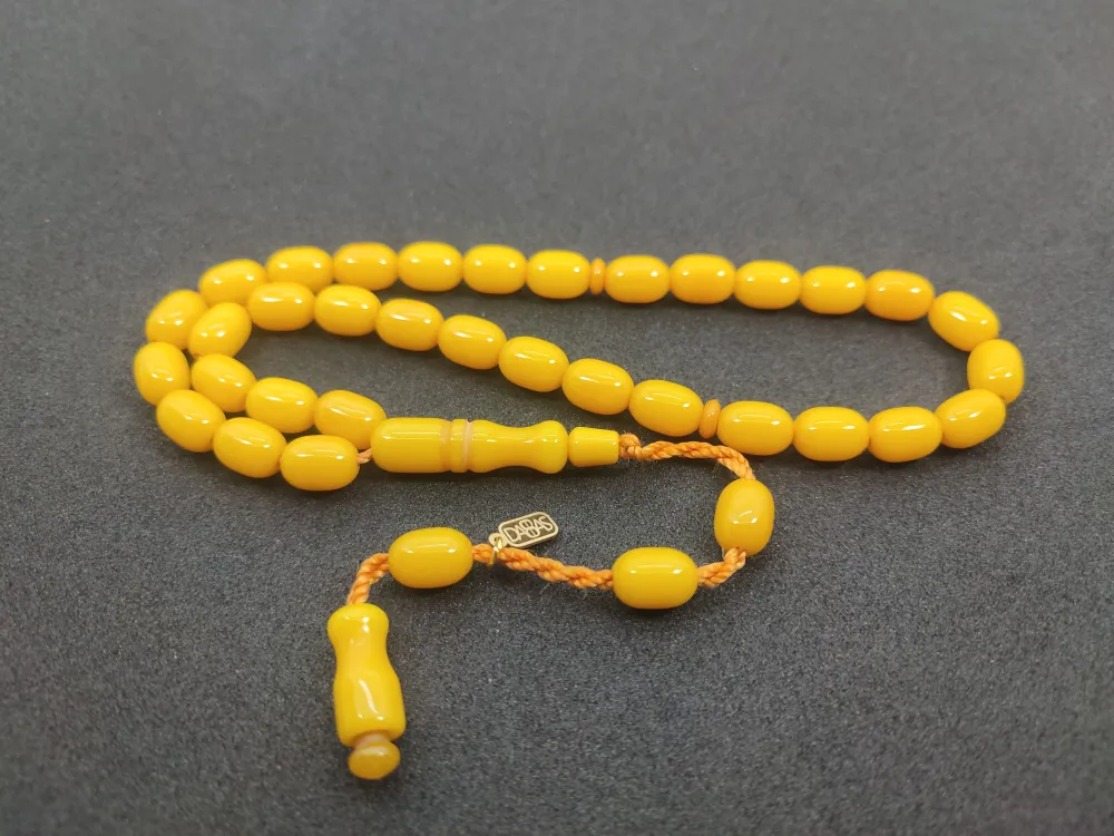 Muhammed Dabbas Usta İşi̇ İmzalı Sıkma Kehri̇bar küçük resim 3