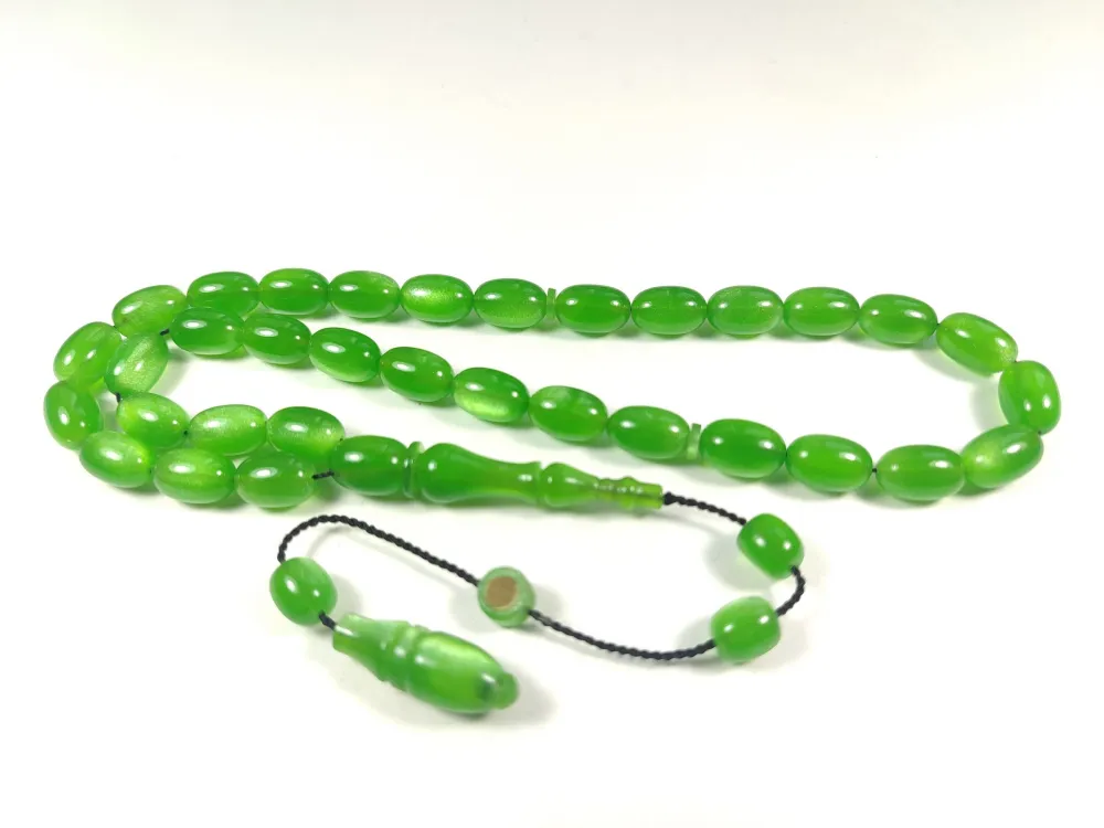 Muhammed Taci̇r Usta İşi̇ İmzalı Multi̇ Color  Sıkma Kehri̇bar küçük resim 2