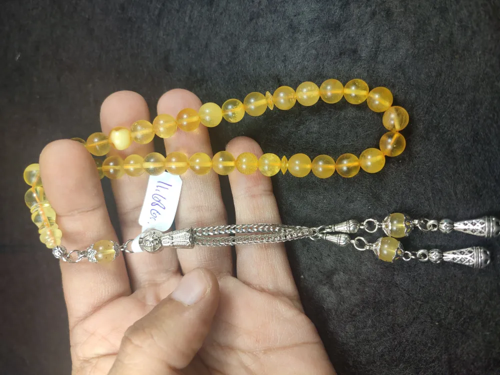 11.68 Gr. Orji̇nal Rus Kaya Damla Kehri̇bar küçük resim 5