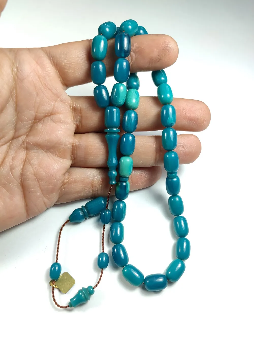 Hali̇l Hi̇lmi̇ Usta İşi̇ İmzalı Sıkma Kehri̇bar küçük resim 4