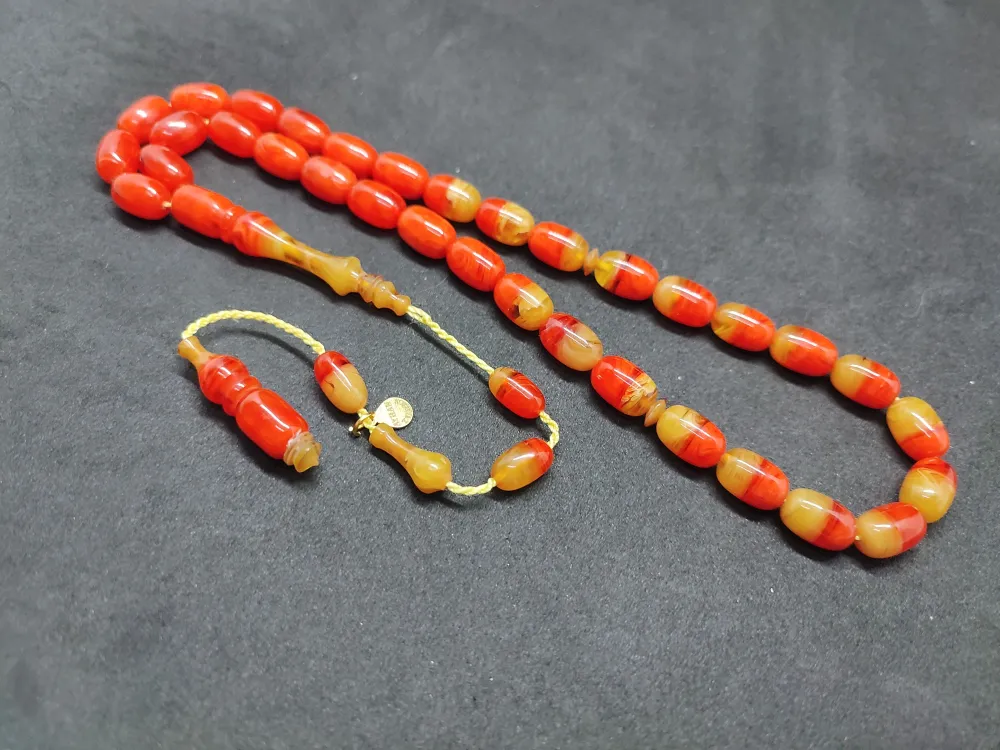 Ayhan Turan Usta Eseri̇ Ful Hare Ful Damar Eski̇ 0.6 Mm Deli̇m Sıkma Kehri̇bar küçük resim 3