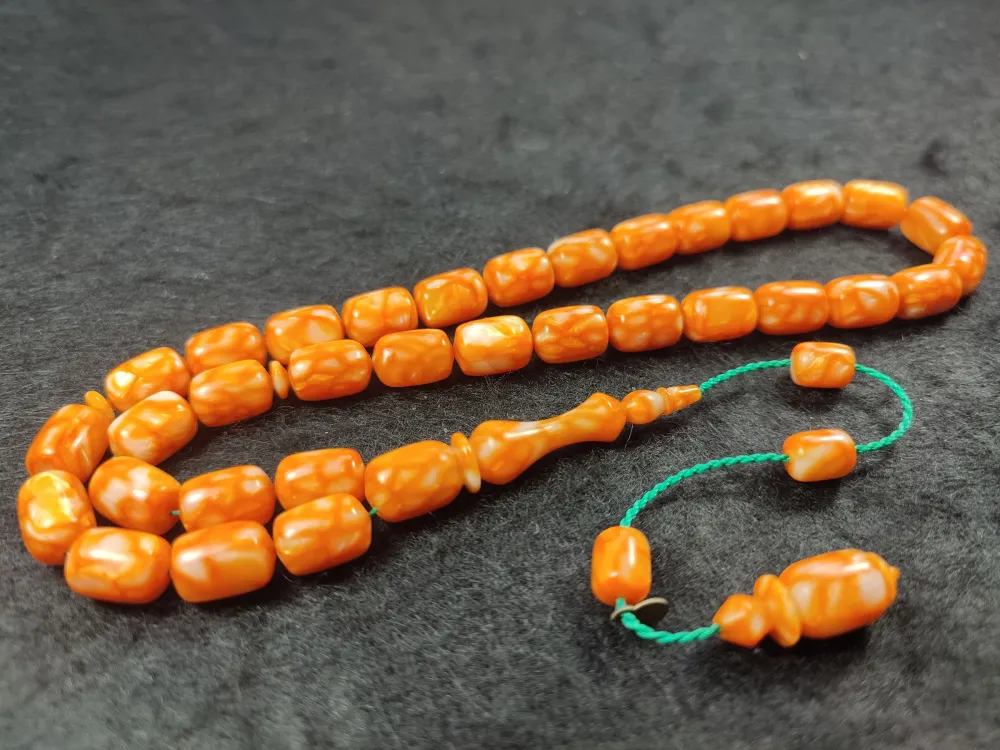 Dalgıç Usta İşi̇ İmzalı Mühürlü  Fransız  Galali̇t küçük resim 3