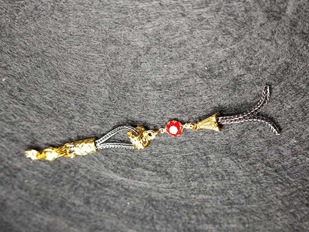 Usta İşçi̇li̇kli̇ Gümüş Kaplama Tesbi̇h Püskülü küçük resim 2