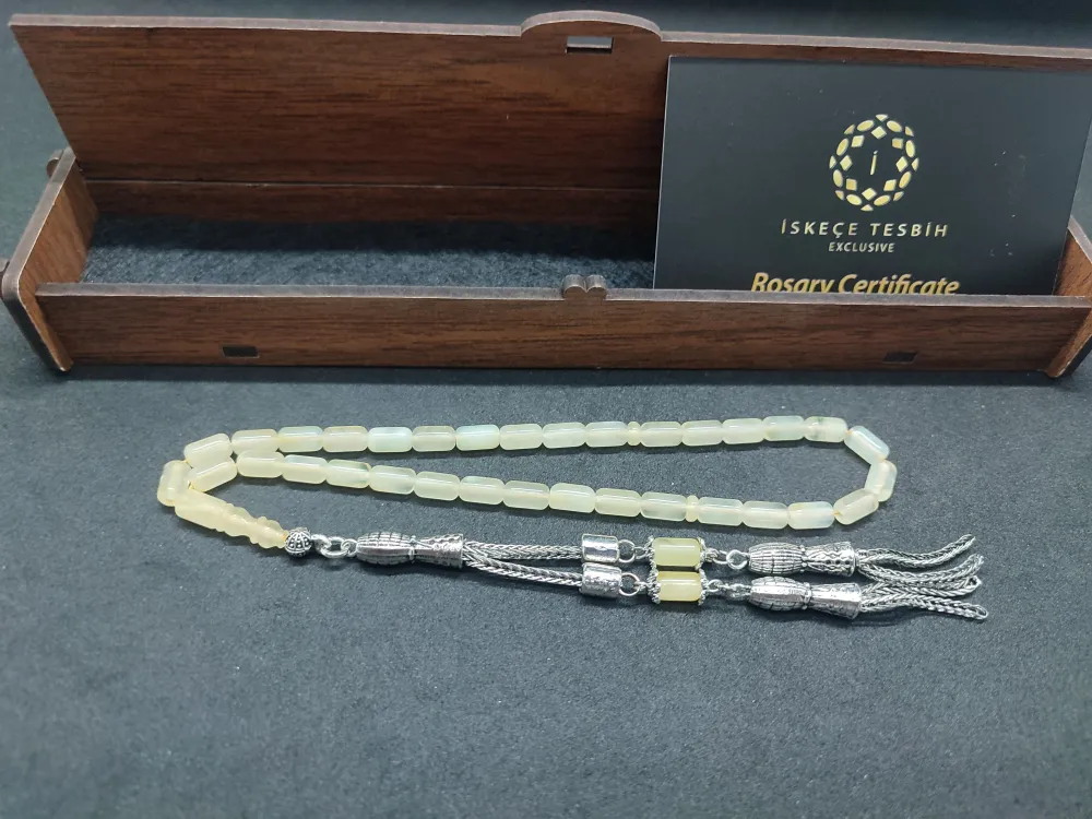 Ahşap Kutulu  Gümüş Püsküllü 7.30 Gr. Rus Kali̇ngrad Kaya Damla küçük resim 2