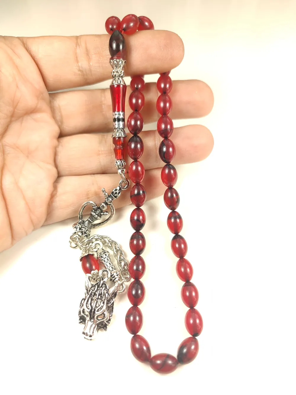 925 Ayar Gümüş Nakkaş İp Yolu Eski̇tme Multi̇ Color Sıkma Kehri̇bar küçük resim 4