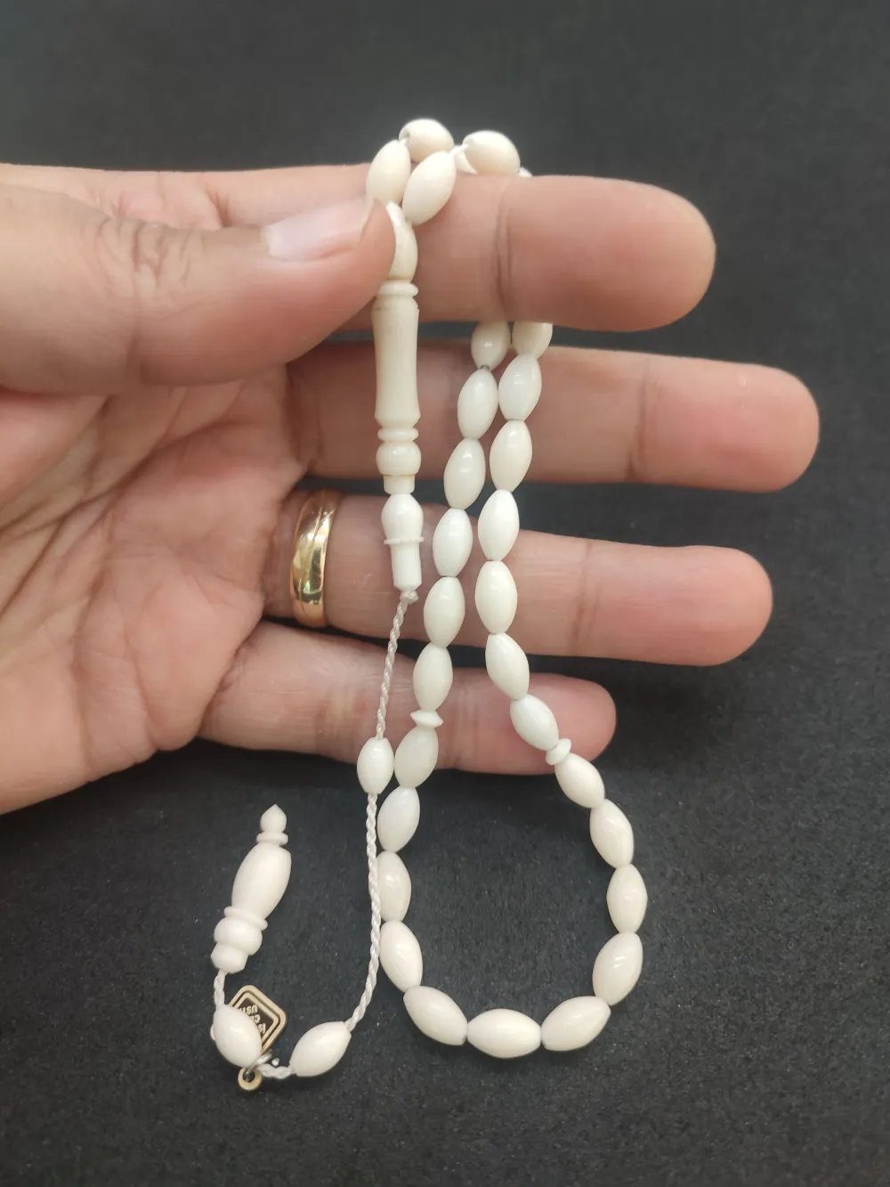 İskeçeli̇ Cemi̇l Usta Eseri̇ El Boy  Natural Deve Kemi̇ği̇ küçük resim 4