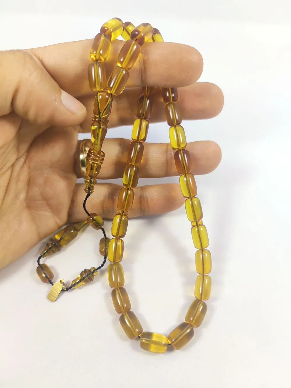 Ayhan Turan Usta Eseri̇ Halkalı İmame Çi̇ft Kat  Yemen Zar Kehri̇bar küçük resim 5