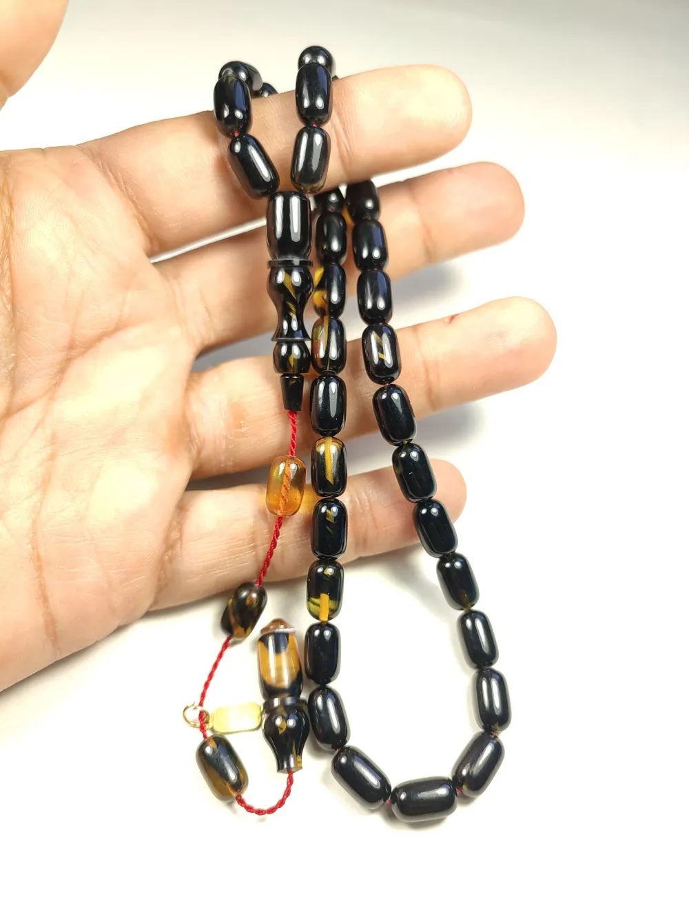 Mehmet Mercan Usta Eseri̇ İmzalı Aykırı Renk Sıkma Kehri̇bar küçük resim 4