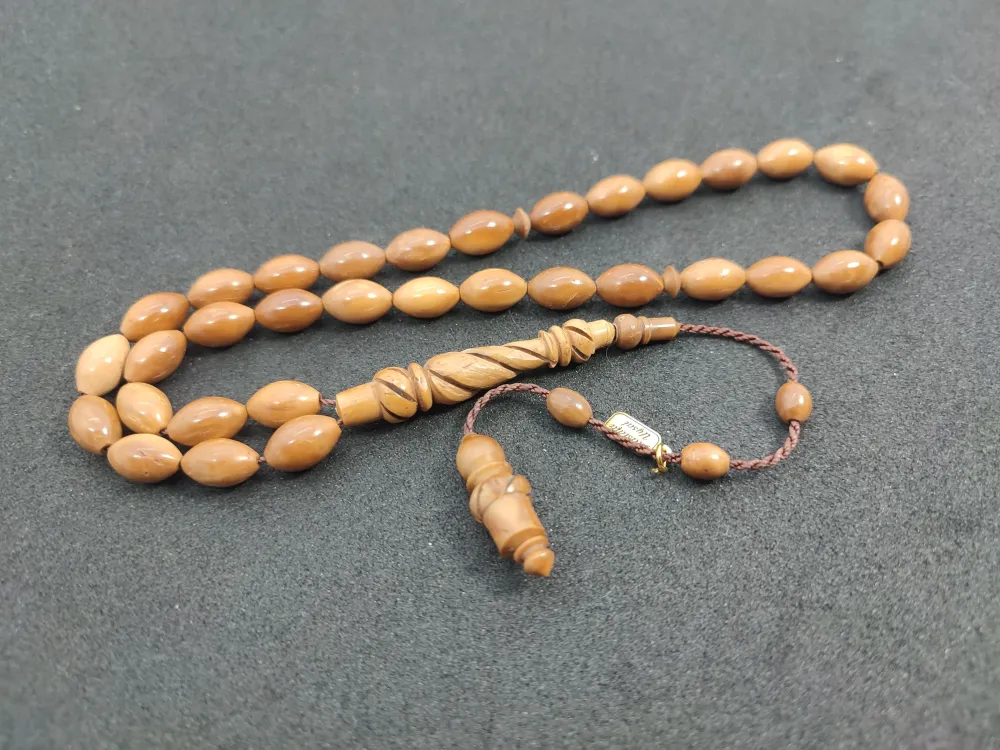 Mustafa Uysal Usta Eseri̇ İmame Hi̇tame Kalem Oyma  Naturel Kuka küçük resim 3