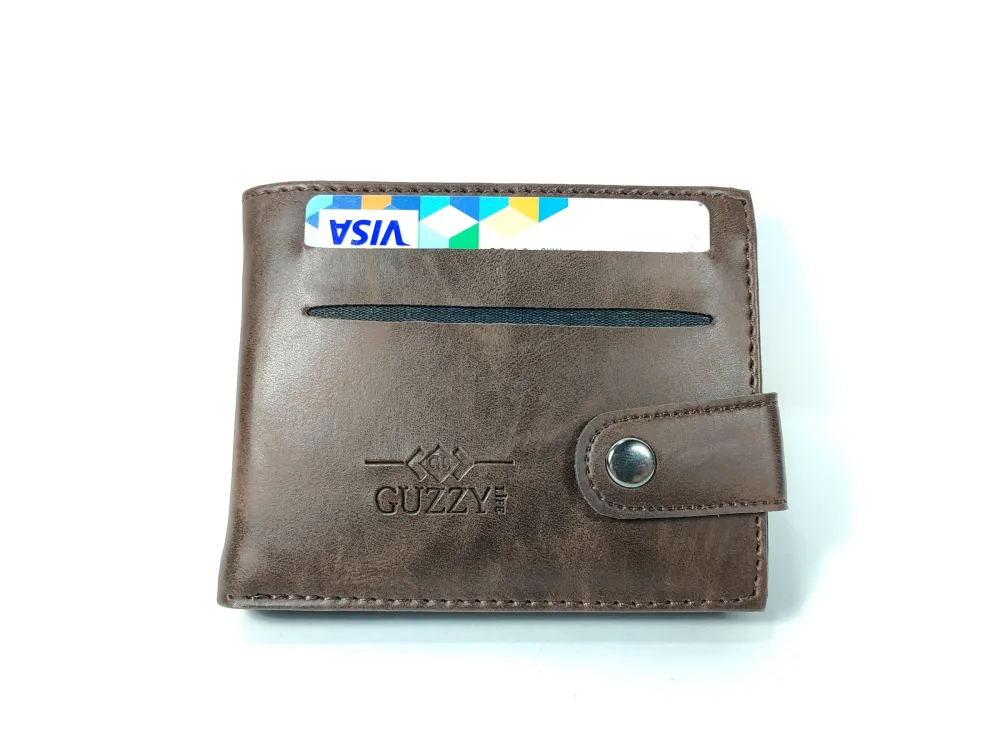 Hedi̇ye Kutulu Şık Deri̇ Cüzdan Kartlık Ve Kağıt Para Bölmeli̇