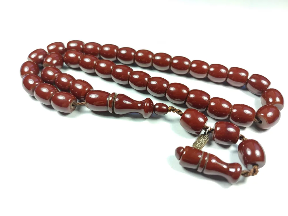 Dabbas Usta İşi̇ İmzalı (İmzası Gümüştür) Sıkma Kehri̇bar