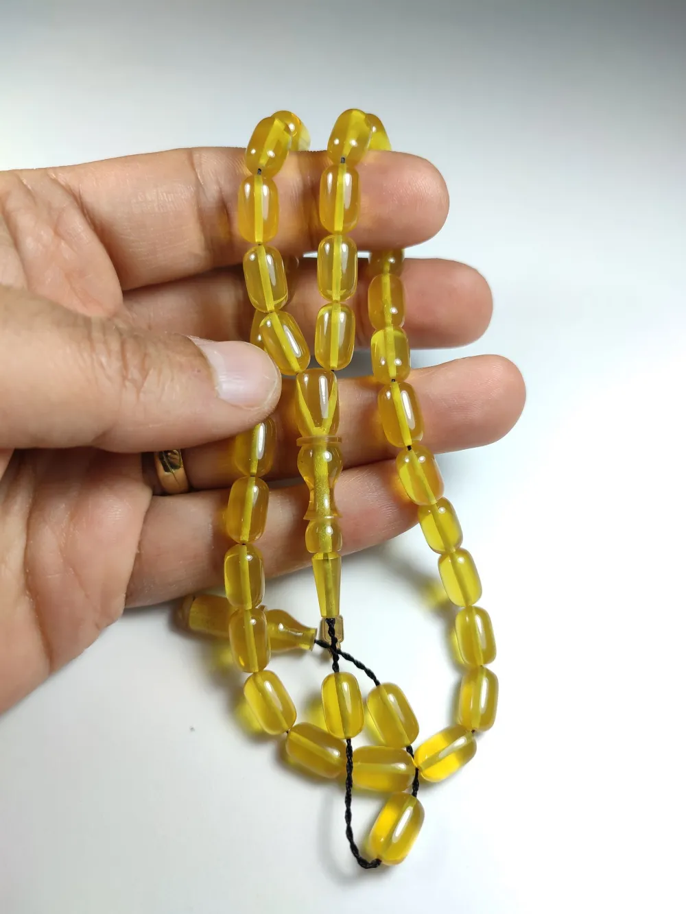 Ayhan Turan Usta İşi̇ İmzalı Mühürlü Sıkma Kehri̇bar küçük resim 4