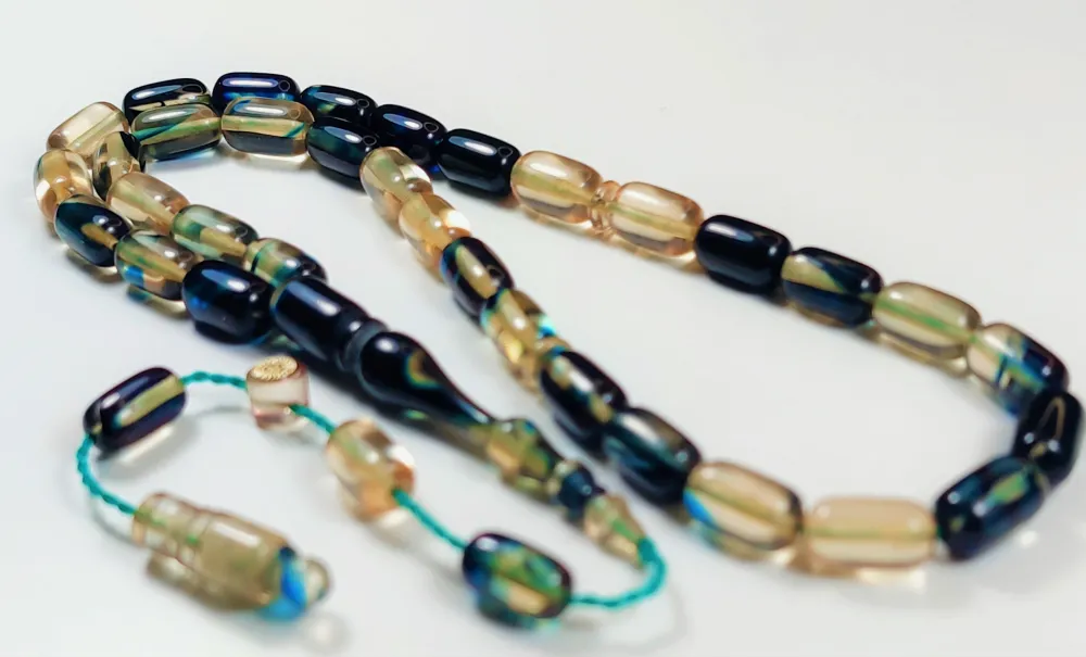 Mehmet Sancaktar Usta İşi̇ İmzalı Mühürlü Sıkma Kehri̇bar küçük resim 3