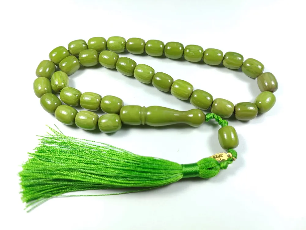 Ebu Zeyn Usta İşi̇ İmzalı Mühürlü Sıkma Kehri̇bar küçük resim 2