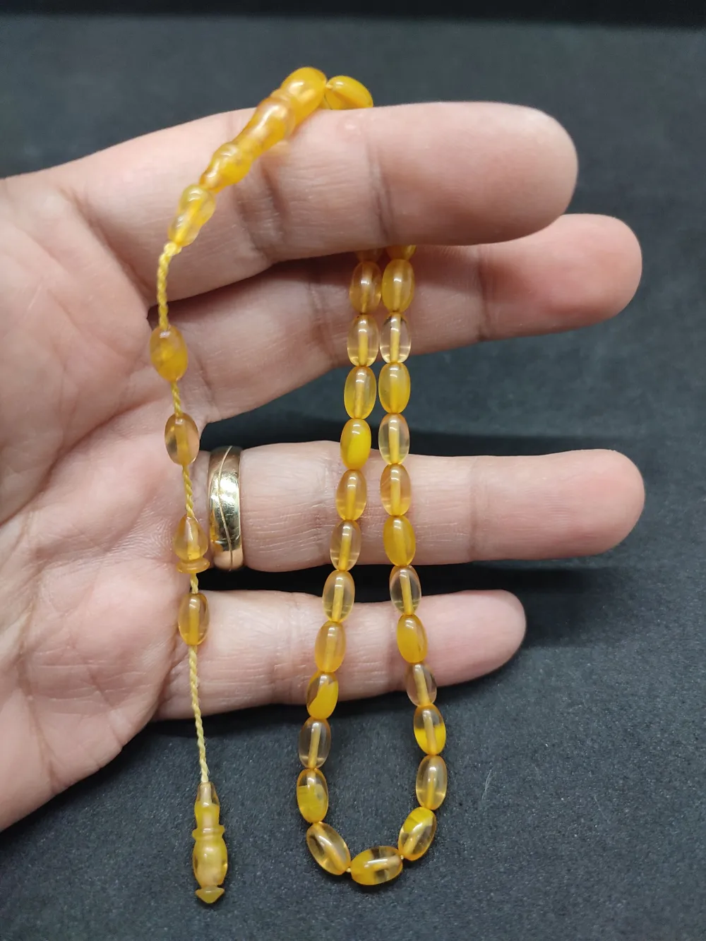 Darabacı Abdullah Usta Eseri̇ Bi̇lek Boy Sıkma Kehri̇bar küçük resim 3