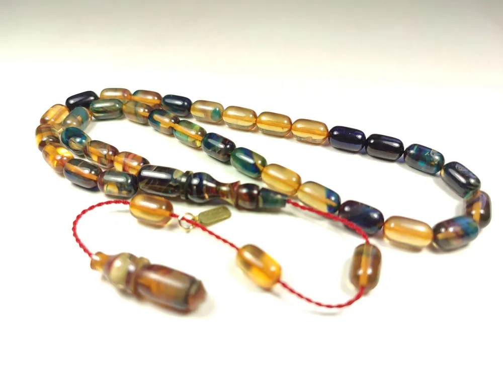 Mehmet Mercan Usta Eseri̇ İmzalı Aykırı Renk Sıkma Kehri̇bar küçük resim 2