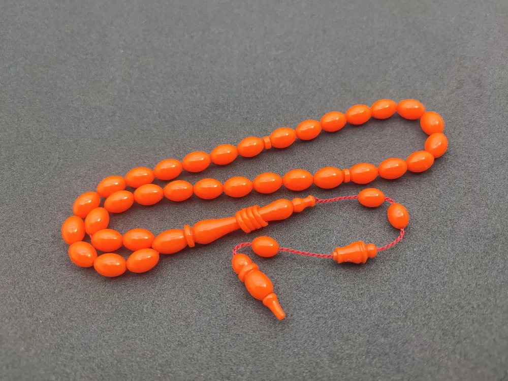 Ahmet Eryılmaz Usta Eseri̇ 0.6 Deli̇m İmame Halkalı Aykırı Renk Sıkma Kehri̇bar küçük resim 2