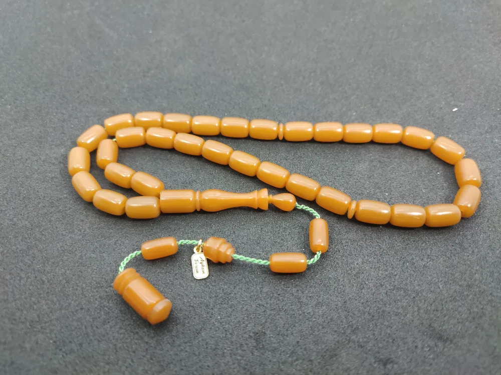 Ayhan Turan Usta Eseri̇ Eski̇ Malzeme Di̇nlendi̇ri̇lmi̇ş Alman Faturan Tesbi̇h küçük resim 3