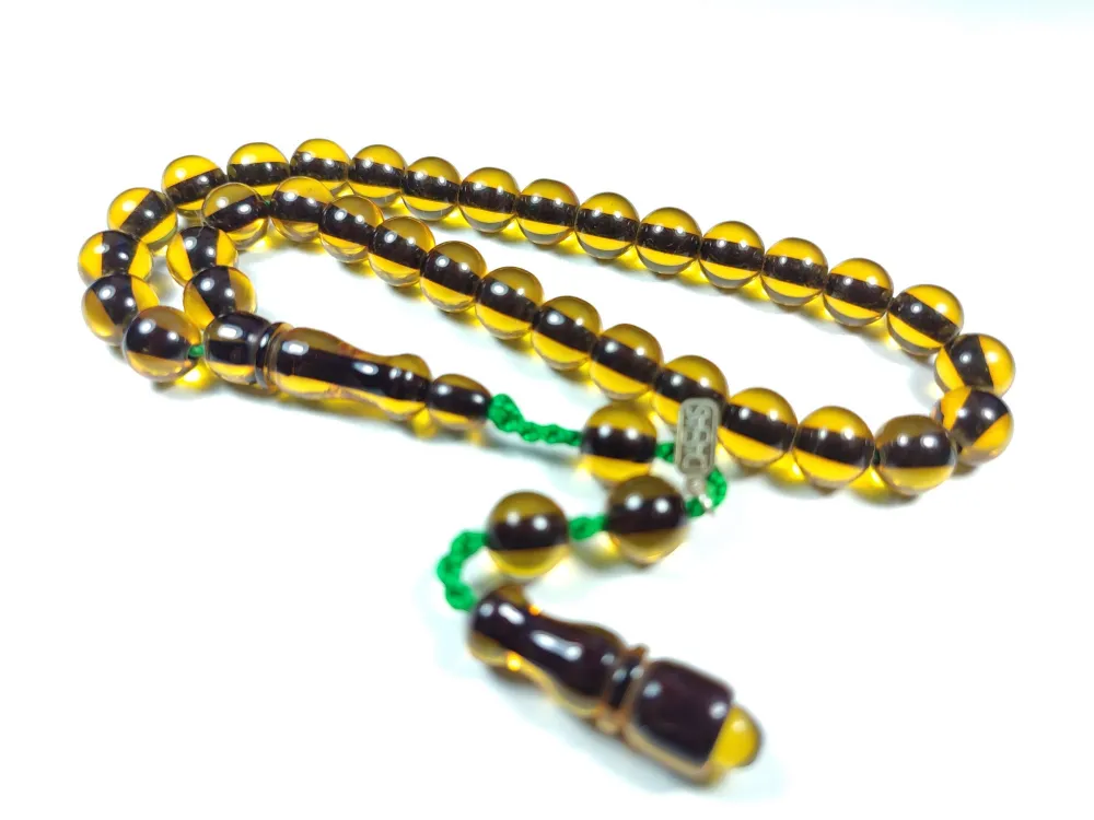 Dabbas Usta İşi̇ İmzalı (İmzası Gümüştür) Sıkma Kehri̇bar küçük resim 2