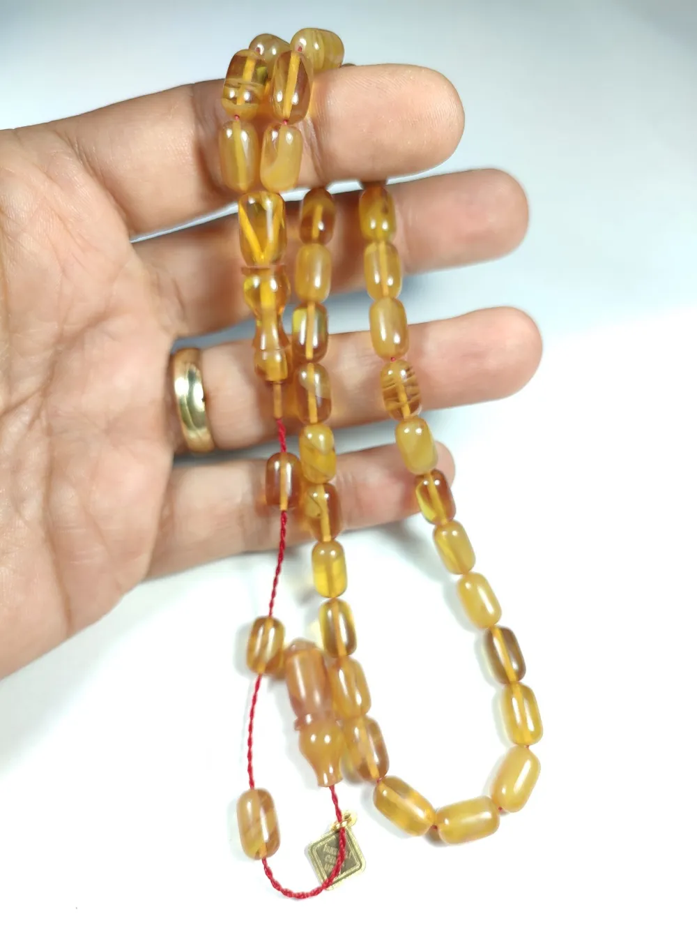 İskeçeli̇ Cemi̇l Usta İşi̇ İmzalı Sıkma Kehri̇bar küçük resim 4