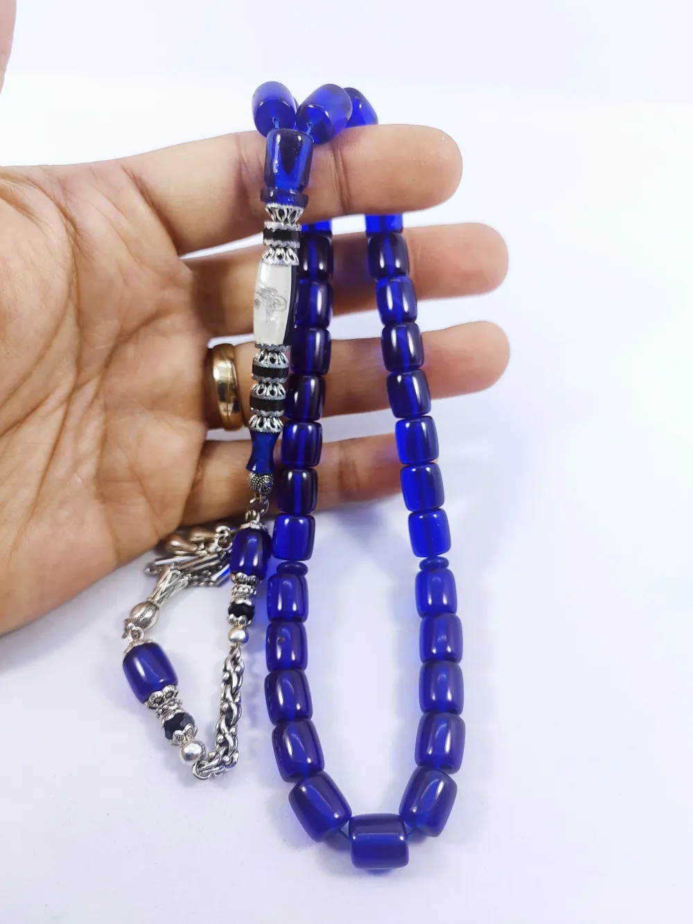 Şevket Alkan Usta Eseri̇ Gümüş Nakkaşlı  Alman Zar Kehri̇bar küçük resim 5