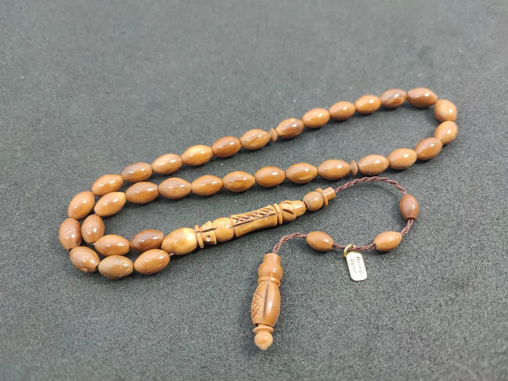 Mustafa Uysal Usta Eseri̇ İmame Hi̇tame Kalem Oyma  Naturel Kuka küçük resim 3