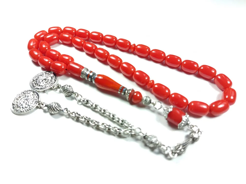 Gümüş Kaplama Püsküllü  Ayar Gümüş Nakkaş İmame Katali̇n küçük resim 3