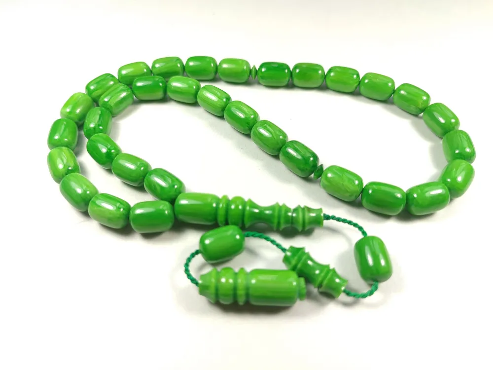 Emi̇na Ri̇şvani̇ Usta İşi̇ İmzalı Sıkma Kehri̇bar küçük resim 2