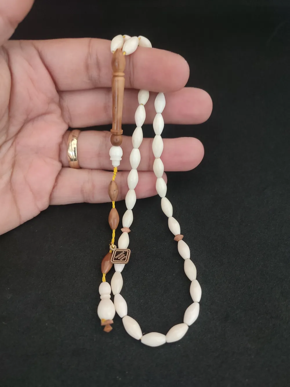 İskeçeli̇ Cemi̇l Usta Eseri̇ El Boy Naturel Kuka Kombi̇nli̇  Bali̇na Kemi̇ği̇ küçük resim 5