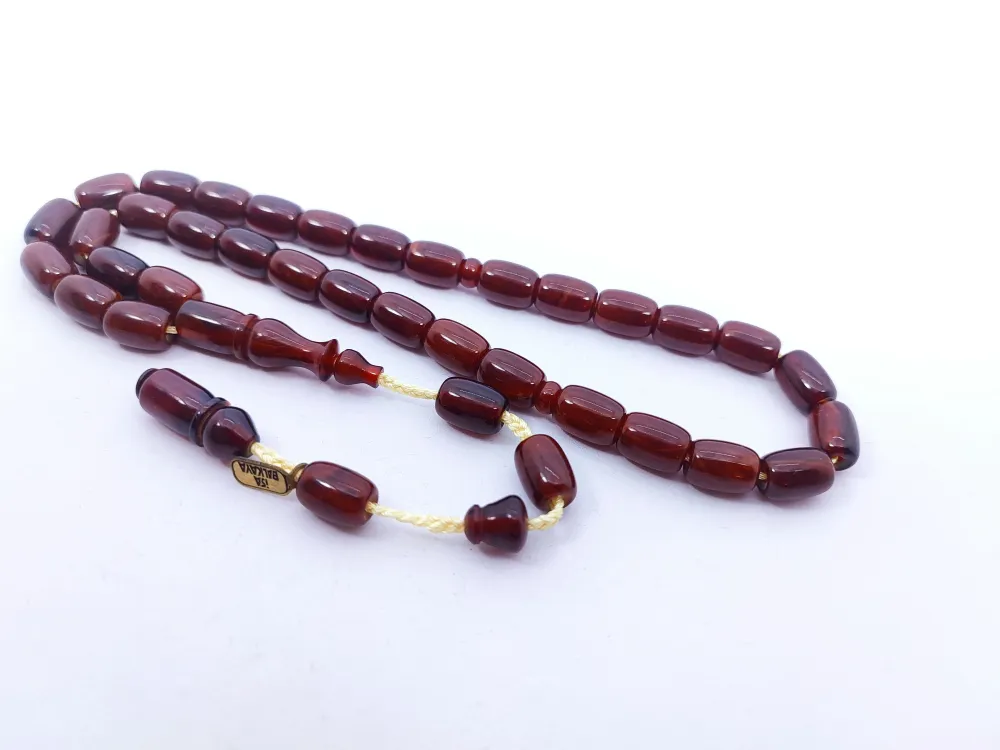 İsa Balkaya Eseri̇ Koni̇k Deli̇m(Eski̇ Usul) 12 Kat İpe Di̇zi̇li̇ Eski̇ Sıkma Kehri̇bar küçük resim 2