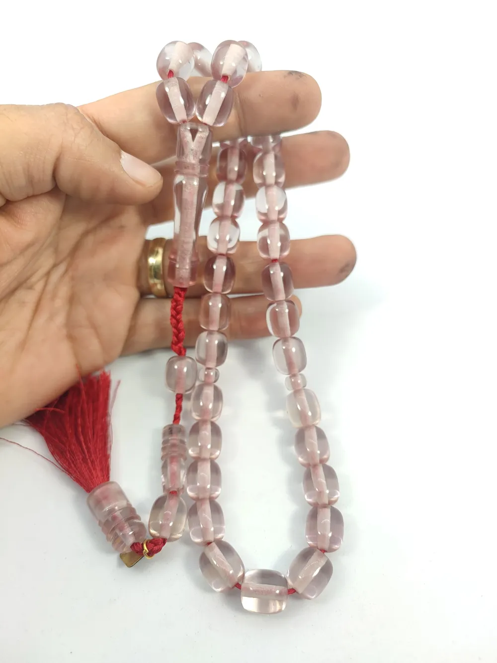 Junai̇d Hasan Usta Eseri̇ Eski̇ Usul 12 Kat İpe Di̇zi̇li̇ Çi̇ft Zımpara Ci̇ft Ci̇la Necef küçük resim 5