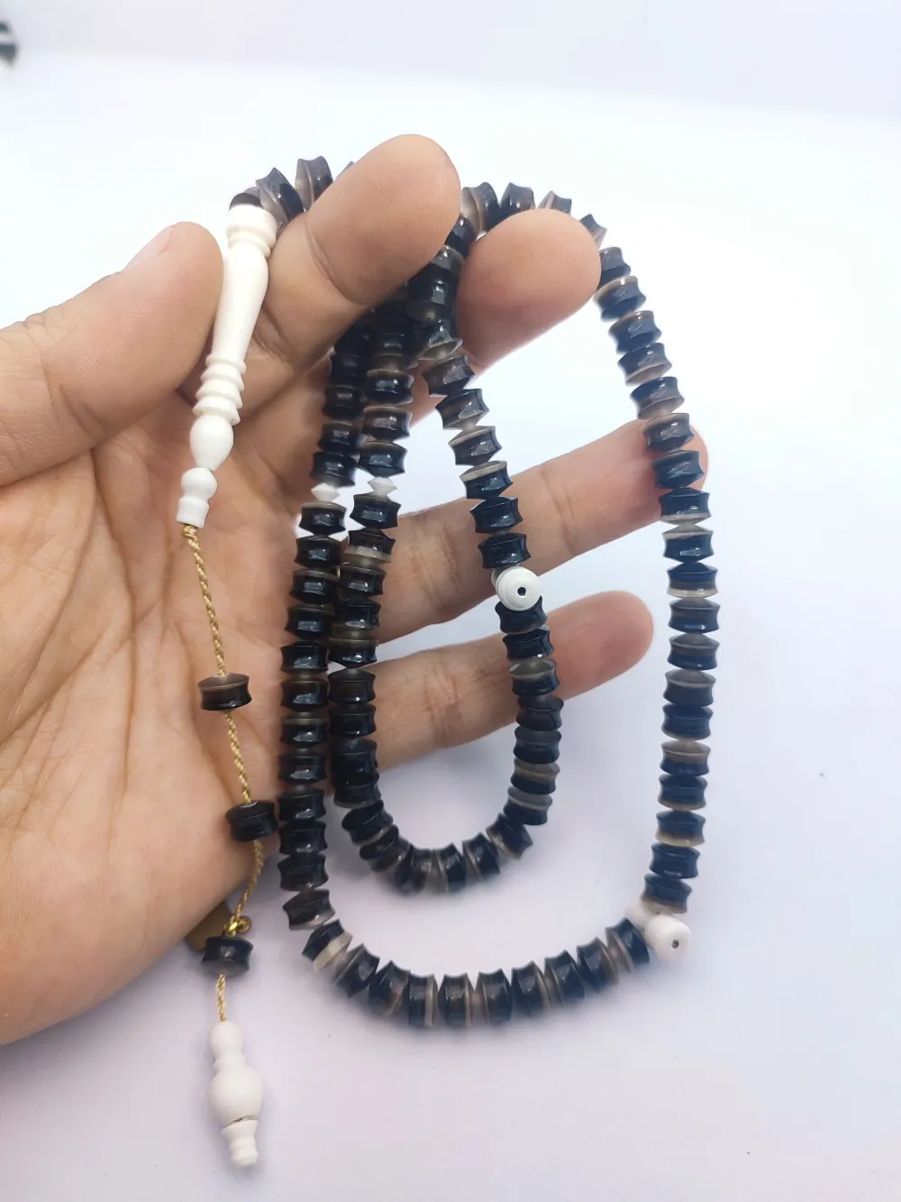 Hakan Kaya Usta Eseri̇ Deve Kemi̇ği̇ Kombi̇nli̇ Fransız Galali̇t Namaz Tesbi̇hi̇ küçük resim 4