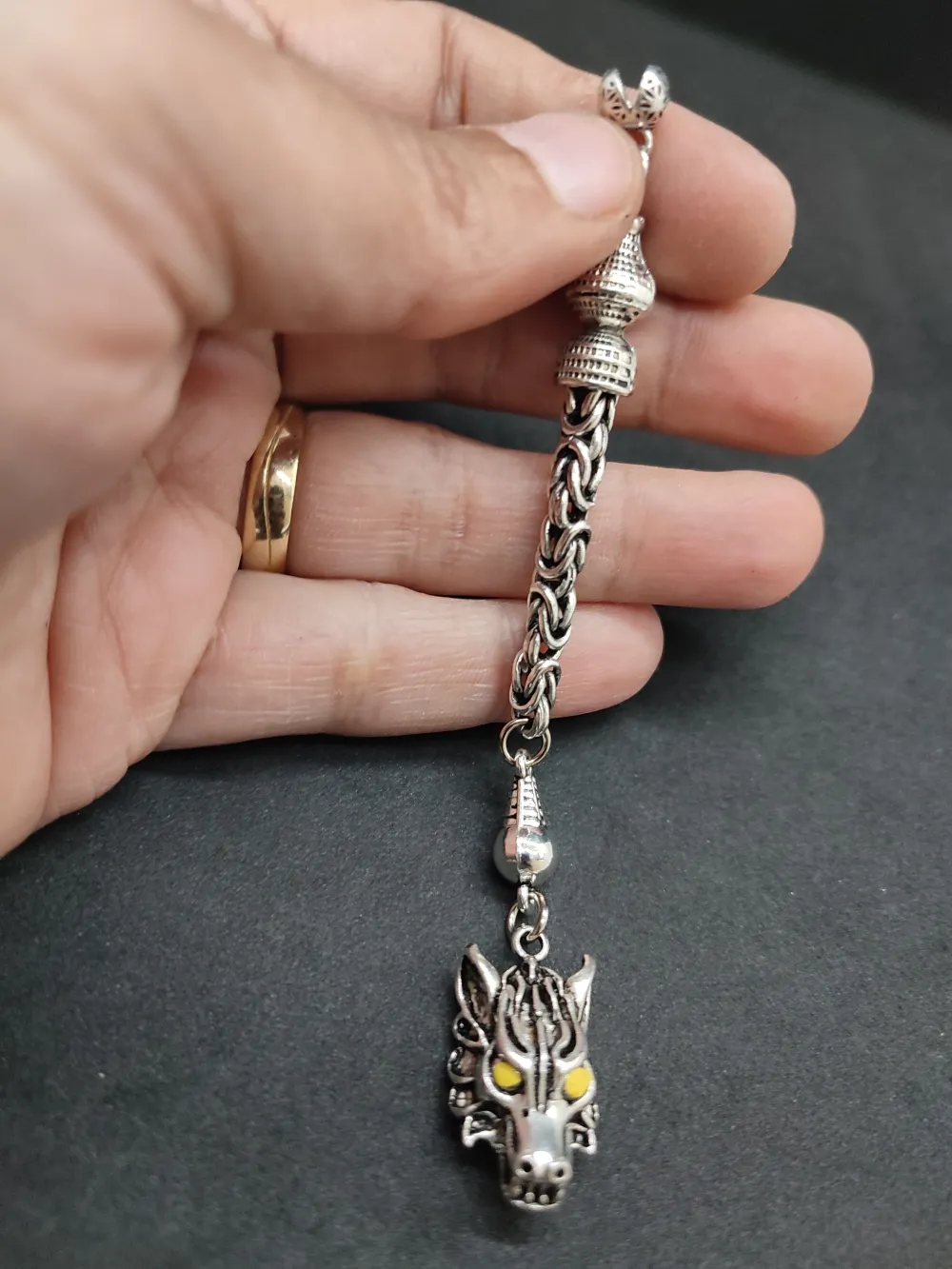 475 Ayar Gümüş Tesbi̇h Püskülü küçük resim 2