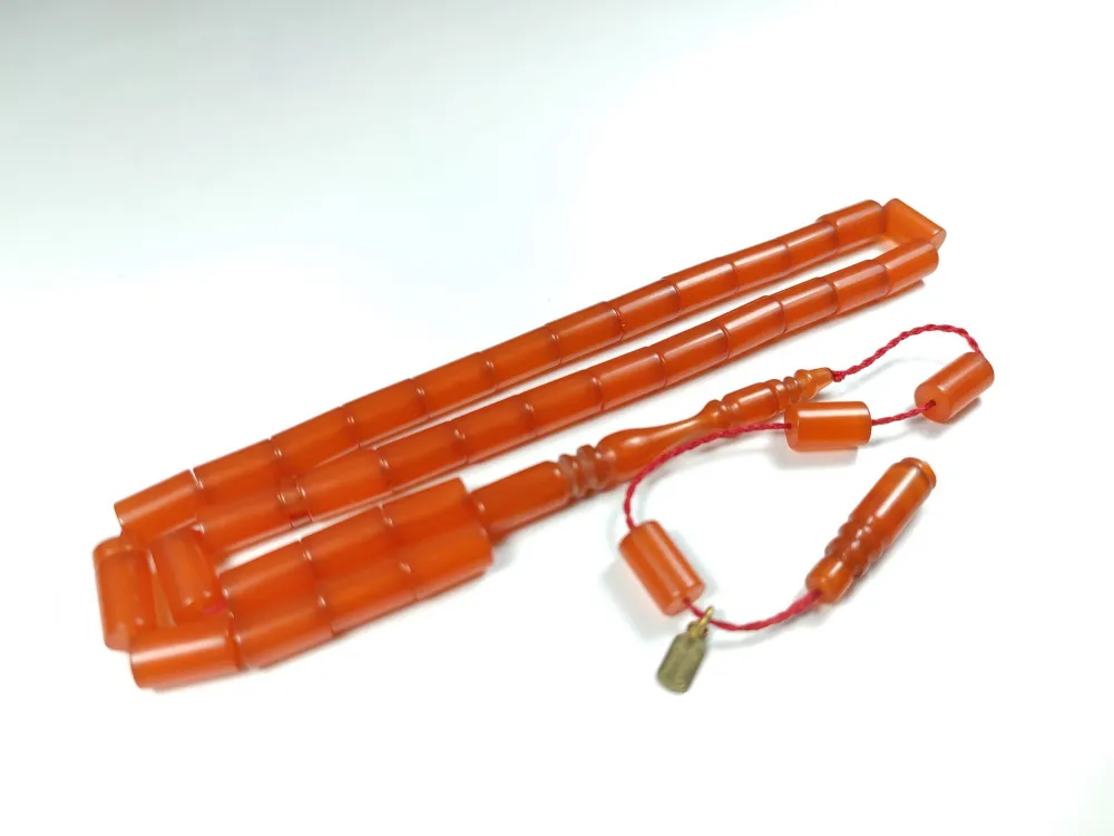 Mehmet Mercan Usta İşi̇ İmzalı Mühürlü Sıkma Kehri̇bar